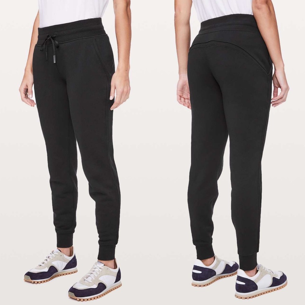 Lululemon Warm Down Jogger 28" Women's Sz 2 Black Drawstring Pockets Warm Casual - Picture 2 of 11